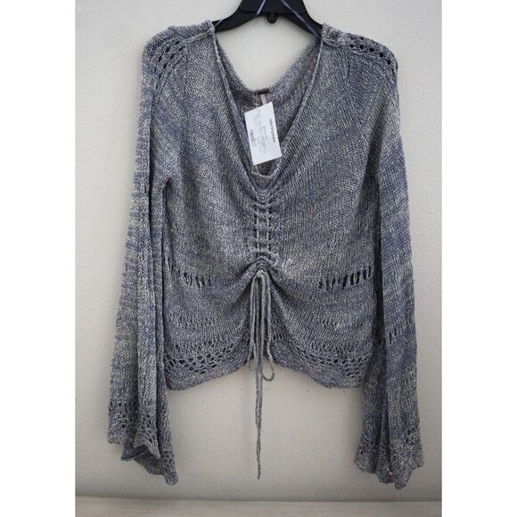 Free People OB1469520 Women's Sz XL Silver Springs Zinnia Long Sleeve Top - Picture 1 of 6